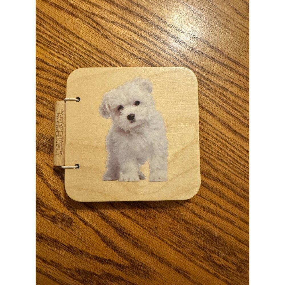 SOLD--Montessori Wooden Book by Monti Kids